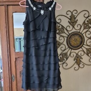 Dressbarn Black Layered Dress